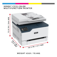 FL Xerox C235 Farblaserdrucker 4in1 A4 22 S./Min. LAN WLAN ADF Duplex
