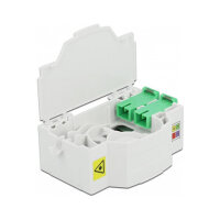 LWL Anschlussdose für Hutschiene 4 x SC Simplex oder LC Duplex