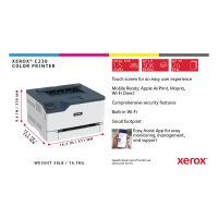 FL Xerox C230 Farblaserdrucker 24S./Min. AirPrint USB LAN WiFi Duplex