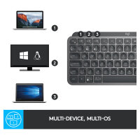Logitech MX Keys Mini - Tastatur Hintergrundbeleuchtung QWERTZ DE