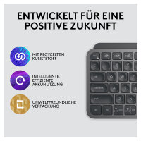 Logitech MX Keys Mini - Tastatur Hintergrundbeleuchtung QWERTZ DE