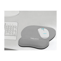 Ergonomisches Mauspad mit Handballenauflage grau 245 x 206 mm