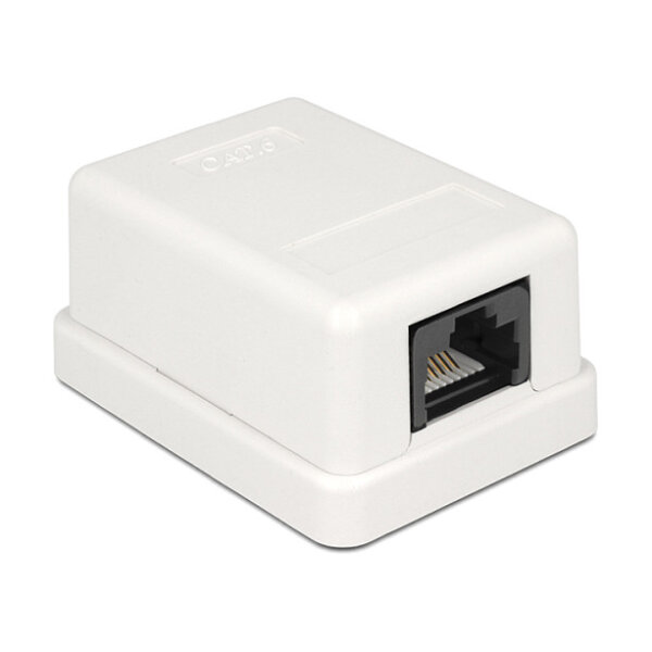 Netzwerk Anschlussdose 1 Port Cat.6 kompakt UTP