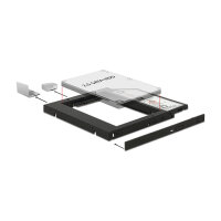 Caddy Slim SATA 5.25? Einbaurahmen (10 mm) für 1 x 2.5? SATA HDD bis 9,5 mm