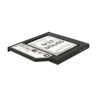 Caddy Slim SATA 5.25? Einbaurahmen (10 mm) für 1 x 2.5? SATA HDD bis 9,5 mm