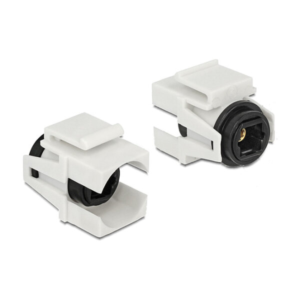 Keystone Modul TOSLINK Buchse > TOSLINK Buchse weiß