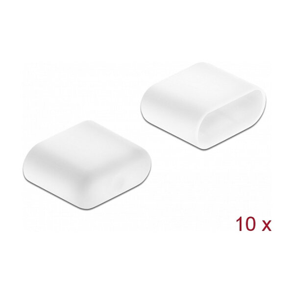 Staubschutz für USB Type-C™ Stecker 10 Stück weiß