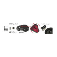 Ergonomische vertikal optische 5-Tasten Maus 2,4 GHz kabellos
