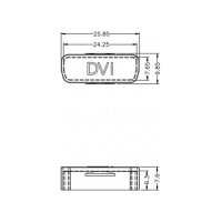 Staubschutz für DVI Buchse 10 Stück transparent