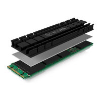 ICY BOX kühlkörper SSD m.2 2280 IB-M2HS-701 black PS5 compatible