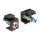 Keystone LED rot 6 V flach, schwarz