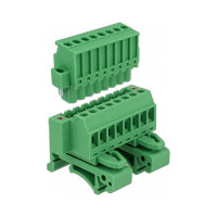 Terminalblock Set für Hutschienen 8 Pin mit Schraubverriegelung