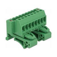 Terminalblock Set für Hutschienen 8 Pin mit Schraubverriegelung