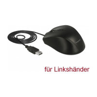 Ergonomische optische 5-Tasten USB Maus - Linkshänder
