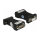 Isolator RS-232 D-Sub 9 Buchse zu RS-232 D-Sub 9 Stecker TXD, RXD, GND galvanische Trennung 2,5 kV