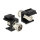 Keystone Modul IEC Buchse > F Buchse schwarz