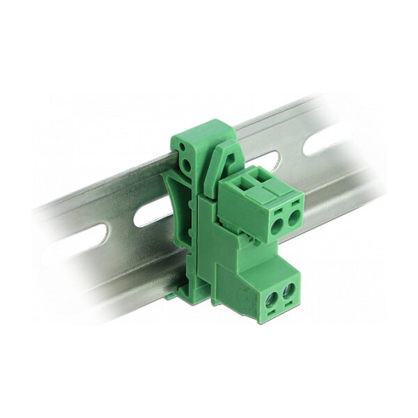 Terminalblock Set für Hutschienen 2 Pin mit Rastermaß 5,08 mm gewinkelt