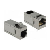 Keystone Modul RJ45 Buchse > RJ45 Buchse Cat.6 90°