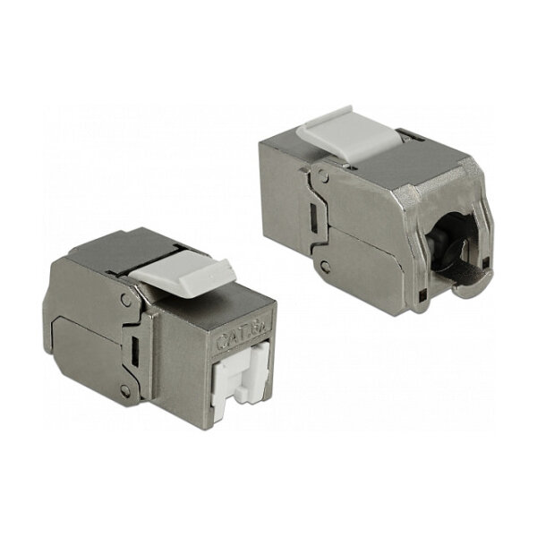 Keystone Modul RJ45 Buchse > LSA Cat.6A STP Staubschutz