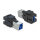 Keystone Modul USB 5 Gbps A Buchse > USB 5 Gbps B Buchse schwarz