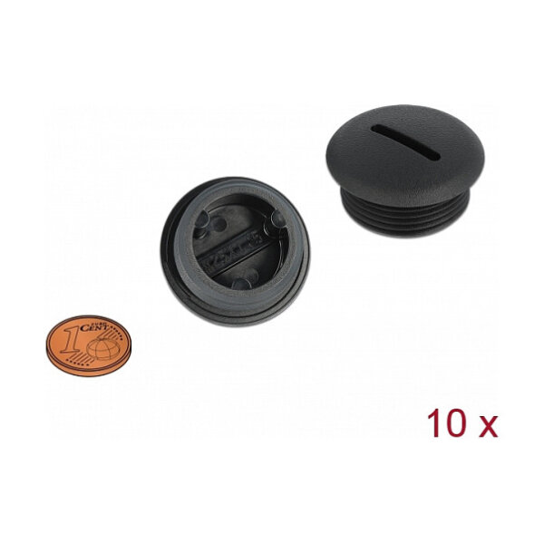 Verschlussstopfen M25 x 1,5 schwarz 10 Stück