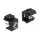 Keystone Modul DC 5,5 x 2,5 mm Buchse schwarz