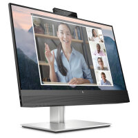 60,45cm/23,8 (1920x1080) HP E24mv G4 Conferencing Monitor 16:9 5ms IPS HDMI VGA DisplayPort VESA Pivot Speaker Full HD Black/Silver