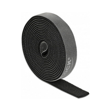 Klettband auf Rolle L 2 m x B 15 mm schwarz