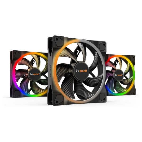 140mm be quiet! LIGHT WINGS 140mm PWM ARGB Triple-Pack