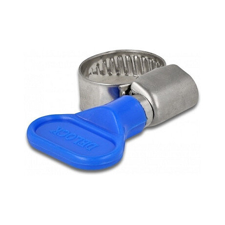 Schlauchschelle mit Flügelmutter 10 - 16 mm 10 Stück blau