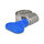 Schlauchschelle mit Flügelmutter 10 - 16 mm 10 Stück blau