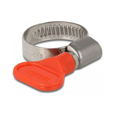 Schlauchschelle mit Flügelmutter 16 - 25 mm 10 Stück rot