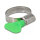 Schlauchschelle mit Flügelmutter 22 - 32 mm 10 Stück grün