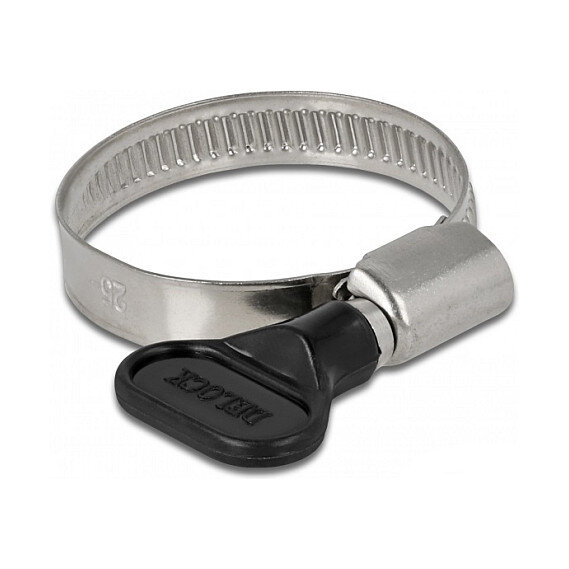 Schlauchschelle mit Flügelmutter 25 - 40 mm 10 Stück schwarz