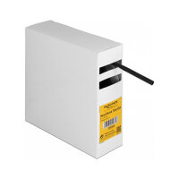 Schrumpfschlauch Box, mit Innenkleber, Schrumpfungsrate 3:1, 5 m x 4,8 mm schwarz