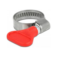 Schlauchschelle Edelstahl 400 SS mit Flügelmutter 16 - 25 mm 5 Stück rot