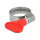 Schlauchschelle Edelstahl 400 SS mit Flügelmutter 16 - 25 mm 5 Stück rot