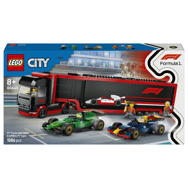 LEGO City - F1 Transporter mit RB20 & AMR24 Rennautos