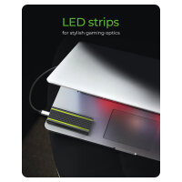 ICY BOX IB-1824ML-C31 Externes USB-C 3.2 Gehäuse für M.2 NVMe SSD mit LED-Beleuchtung