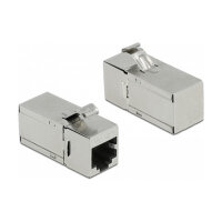 Keystone Modul RJ45 Buchse zu RJ45 Buchse Cat.6A 90° gewinkelt