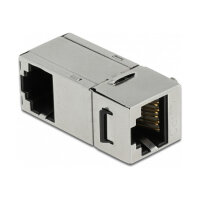 Keystone Modul RJ45 Buchse zu RJ45 Buchse Cat.6A 90° gewinkelt