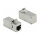 Keystone Modul RJ45 Buchse zu RJ45 Buchse Cat.6A 90° gewinkelt