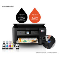 T Epson EcoTank ET-2850 Tintenstrahldrucker 3in1/A4/WLAN/WiFi/Duplex