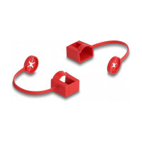 Staubschutz für RJ45 Stecker mit Befestigungsclip 50er Set farbig