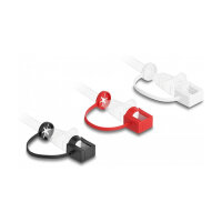 Staubschutz für RJ45 Stecker mit Befestigungsclip 50er Set farbig