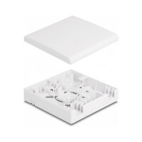 LWL Anschlussdose zur Wandmontage für 2 x SC Simplex oder LC Duplex weiß