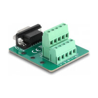 D-Sub 9 Pin Stecker zu Terminalblock für Hutschiene