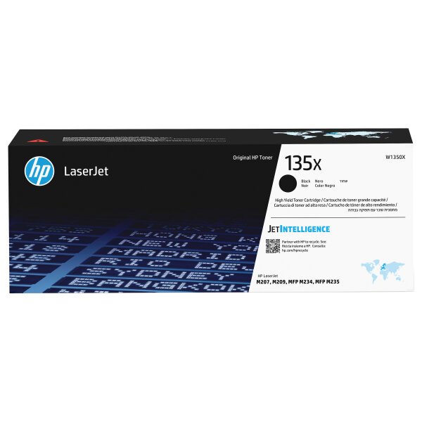 HP Toner 135X W1350X Schwarz bis zu 2.400 Seiten ISO/IEC 19798