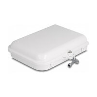 LWL Verteilerbox für Innen- und Außenbereich IP65 wasserfest abschließbar 8 Port weiß