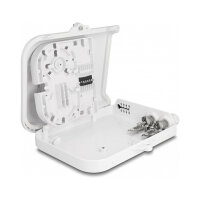 LWL Verteilerbox für Innen- und Außenbereich IP65 wasserfest abschließbar 8 Port weiß